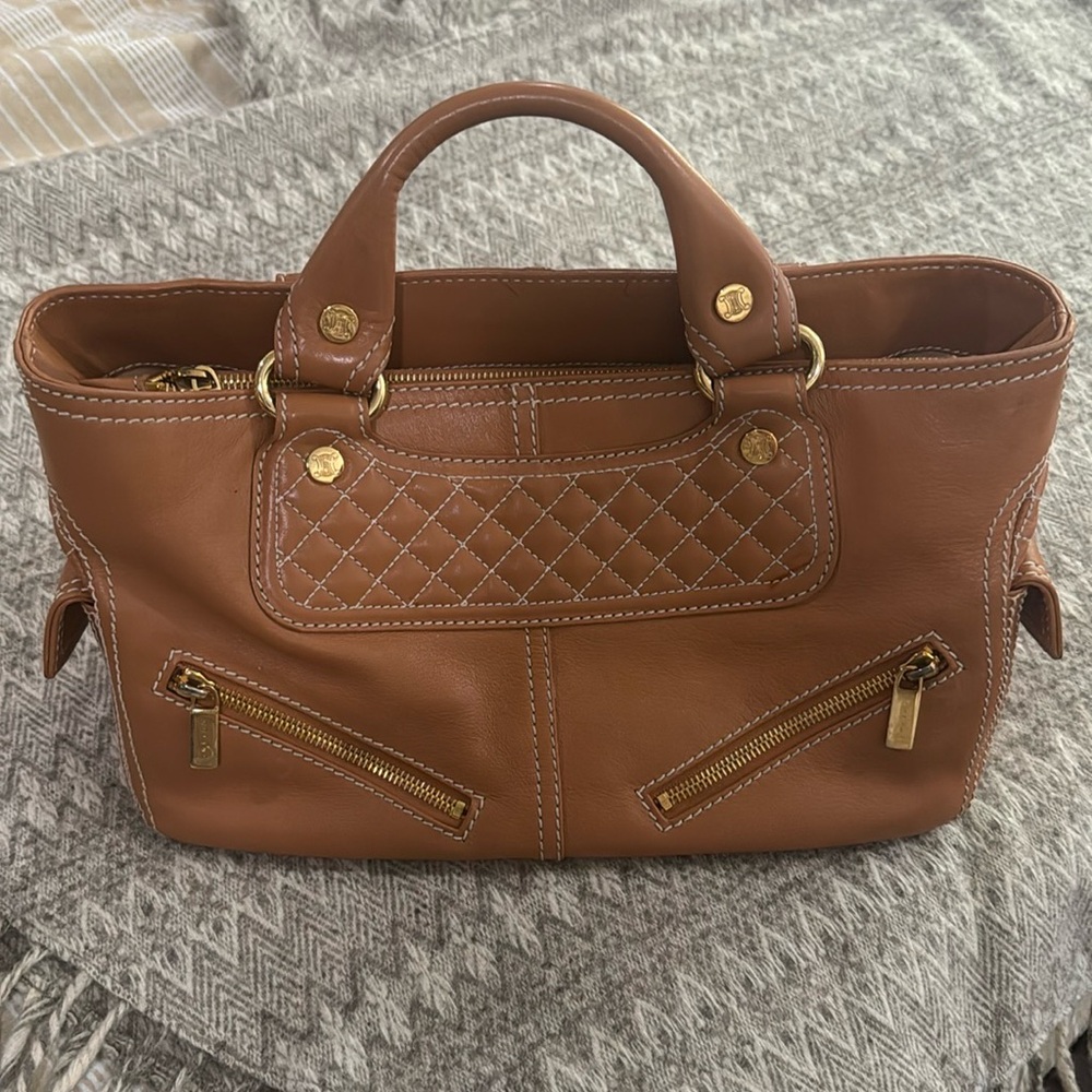 💯 Authentic Celine Boogie Leather Handbag - COA included.